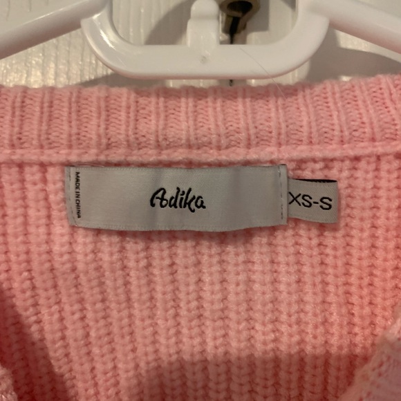 Adika pink cropped sweater - Picture 3 of 4